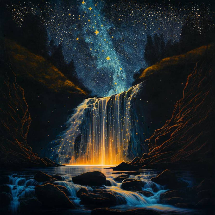 Magic waterfalls by TheNocturnalSpirit on DeviantArt