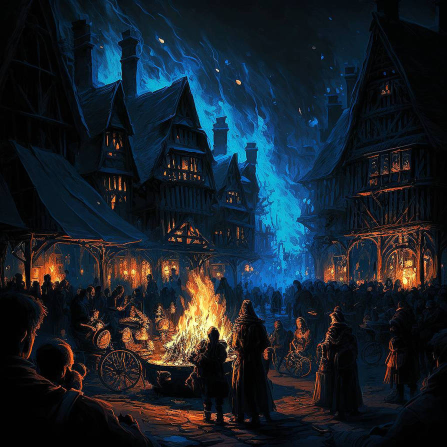Fantasy Magic Ritual Bonfire Festive bonfire by TheNocturnalSpirit on DeviantArt