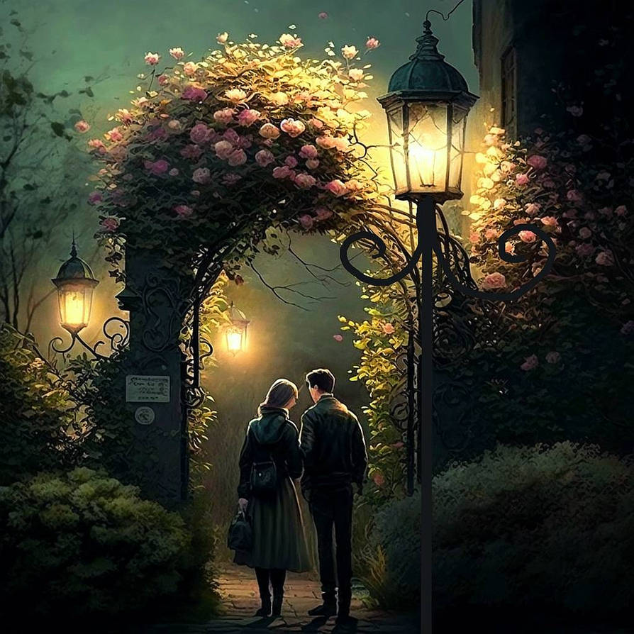 Lovers in a garden by TheNocturnalSpirit on DeviantArt