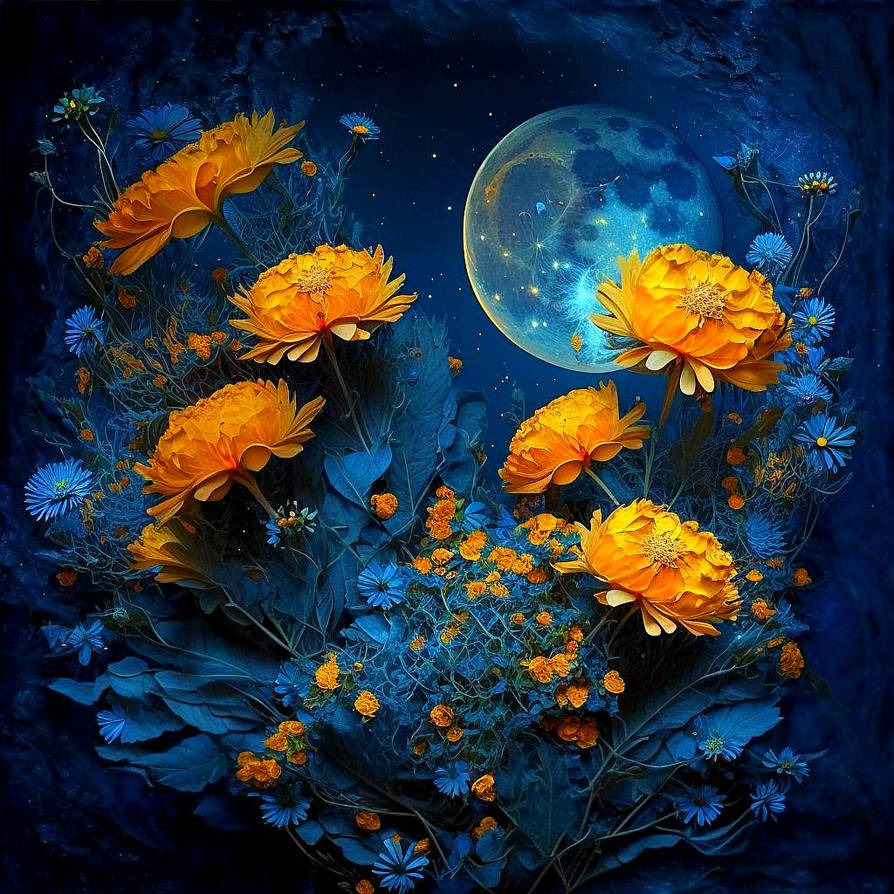 Marigolds by TheNocturnalSpirit on DeviantArt