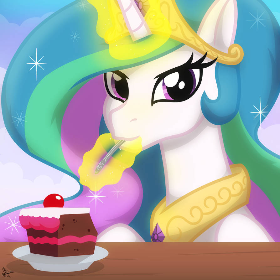 Princess Celestia And Her Cake By WhiteQuartzTheArtist On DeviantArt princess-celestia-and-her-cake-by-whitequartztheartist-on-deviantart