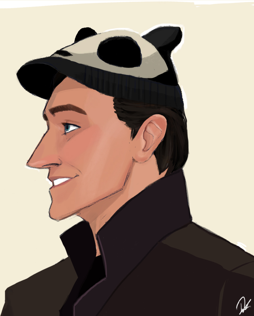 Panda hat.