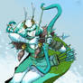 Artemis hunting in the snow
