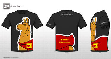 Deviantart T-shirt Logo llama