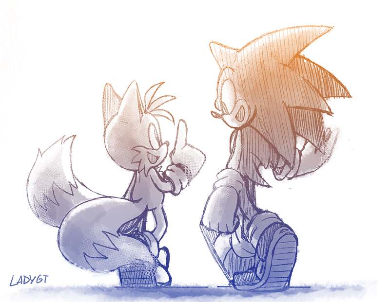 Sonic and Tails by LadyGT on DeviantArt