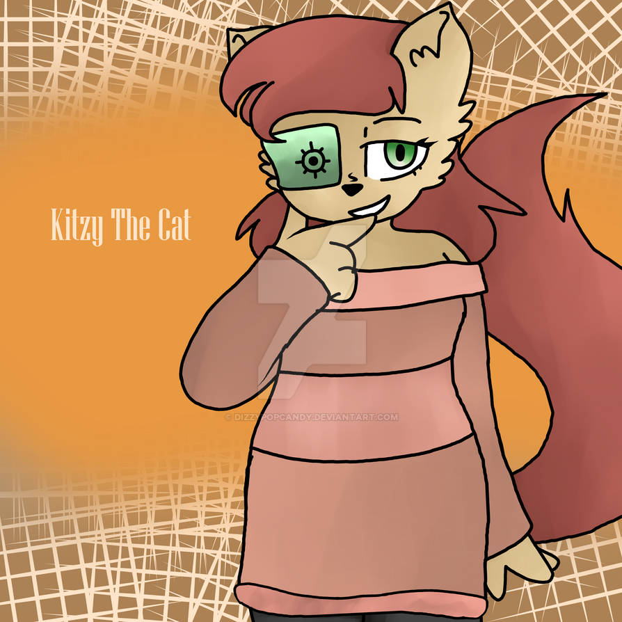 Kitzy the cat (Re-Draw) by dizzypopcandy on DeviantArt