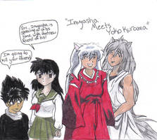 Inuyasha, Kagome, Hiei, Kurama