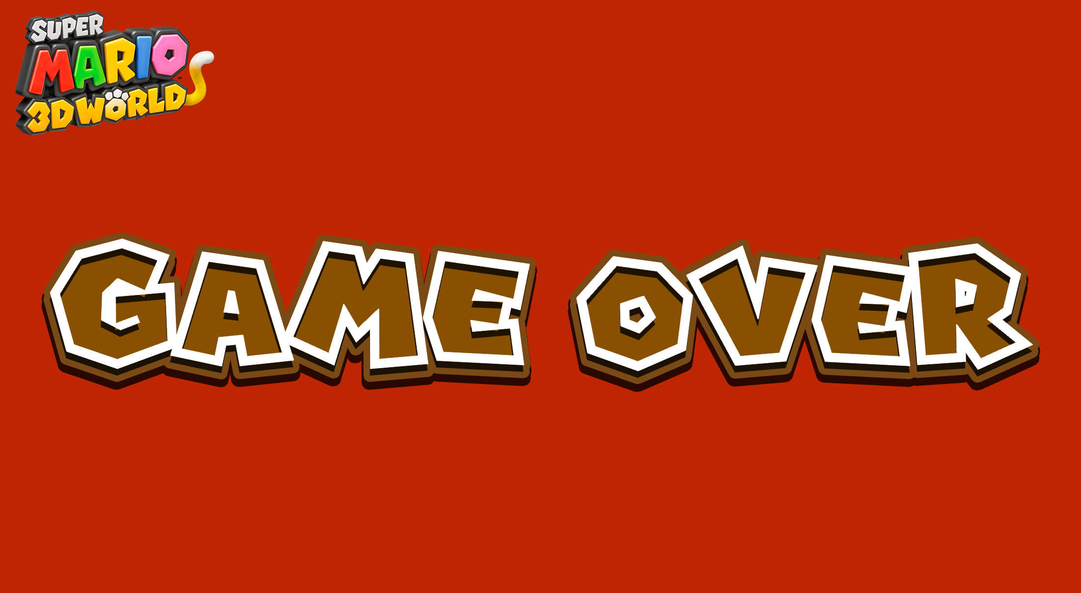 Super Mario 3D World Game Over HD Reamke! by ShineSpriteGamer on DeviantArt