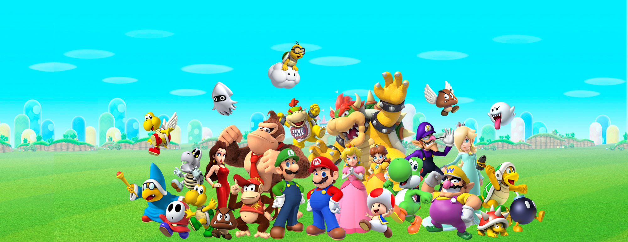 Super Mario Group Artwork! by ShineSpriteGamer on DeviantArt