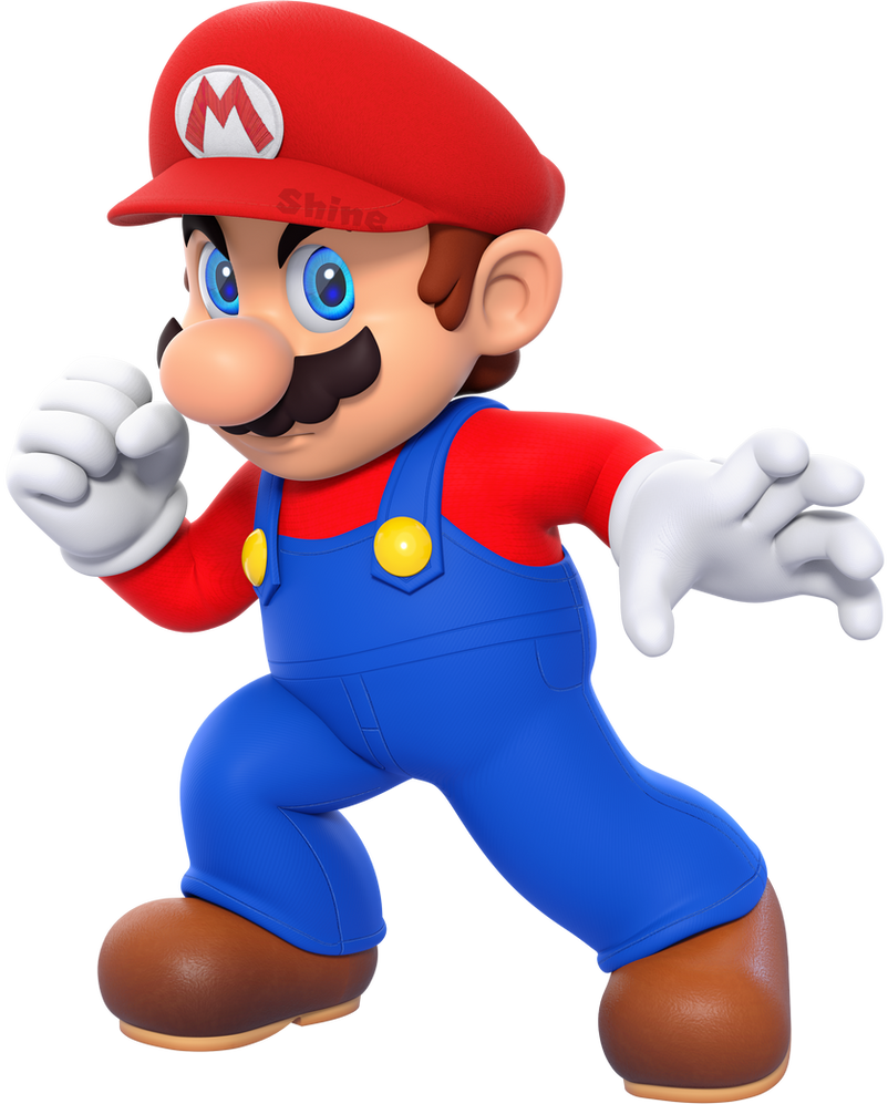 Super Smash Bros. 4 Mario Render Remake by ShineSpriteGamer on DeviantArt