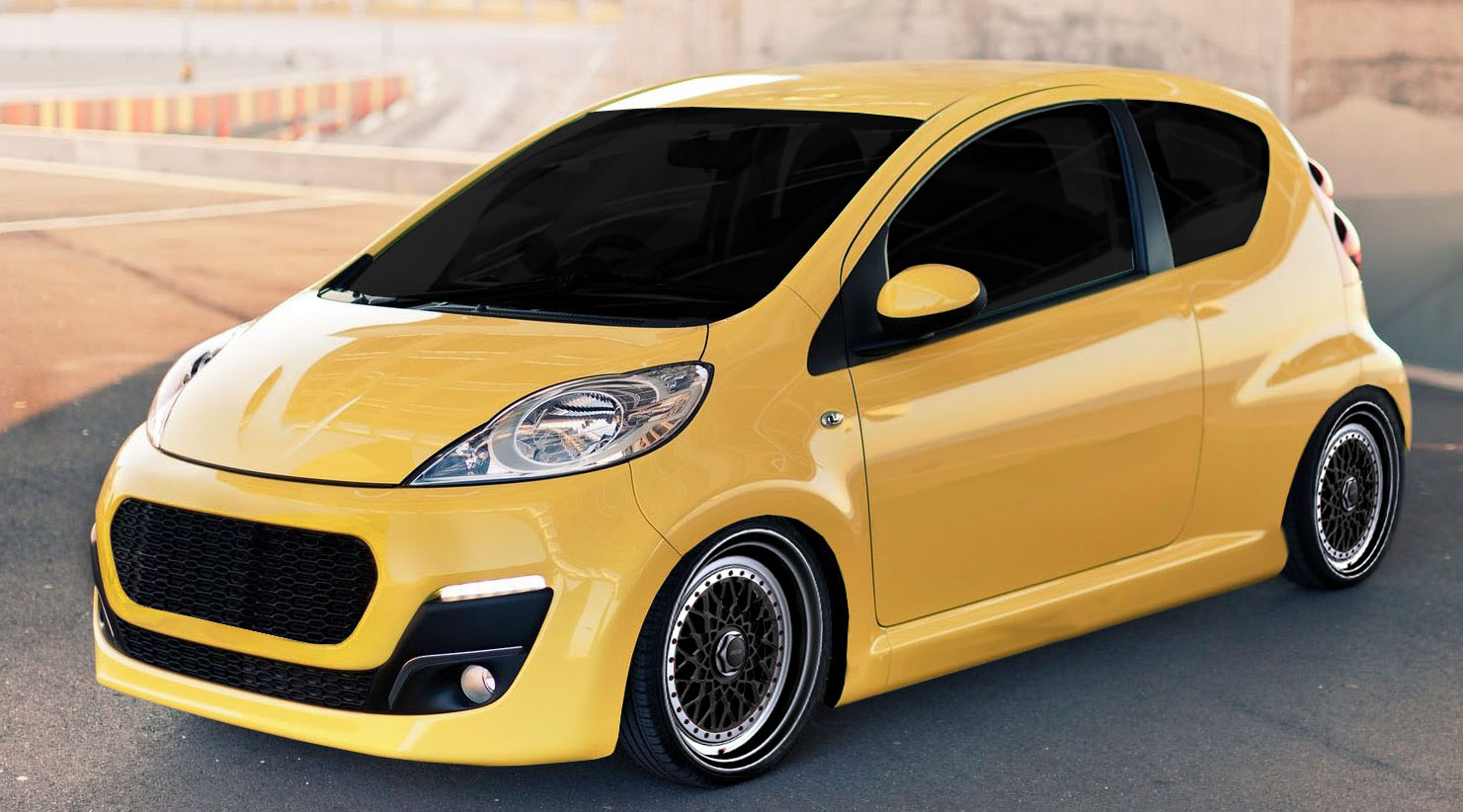 Peppe_ Pica_YT - Peugeot 107 stance and before and after
