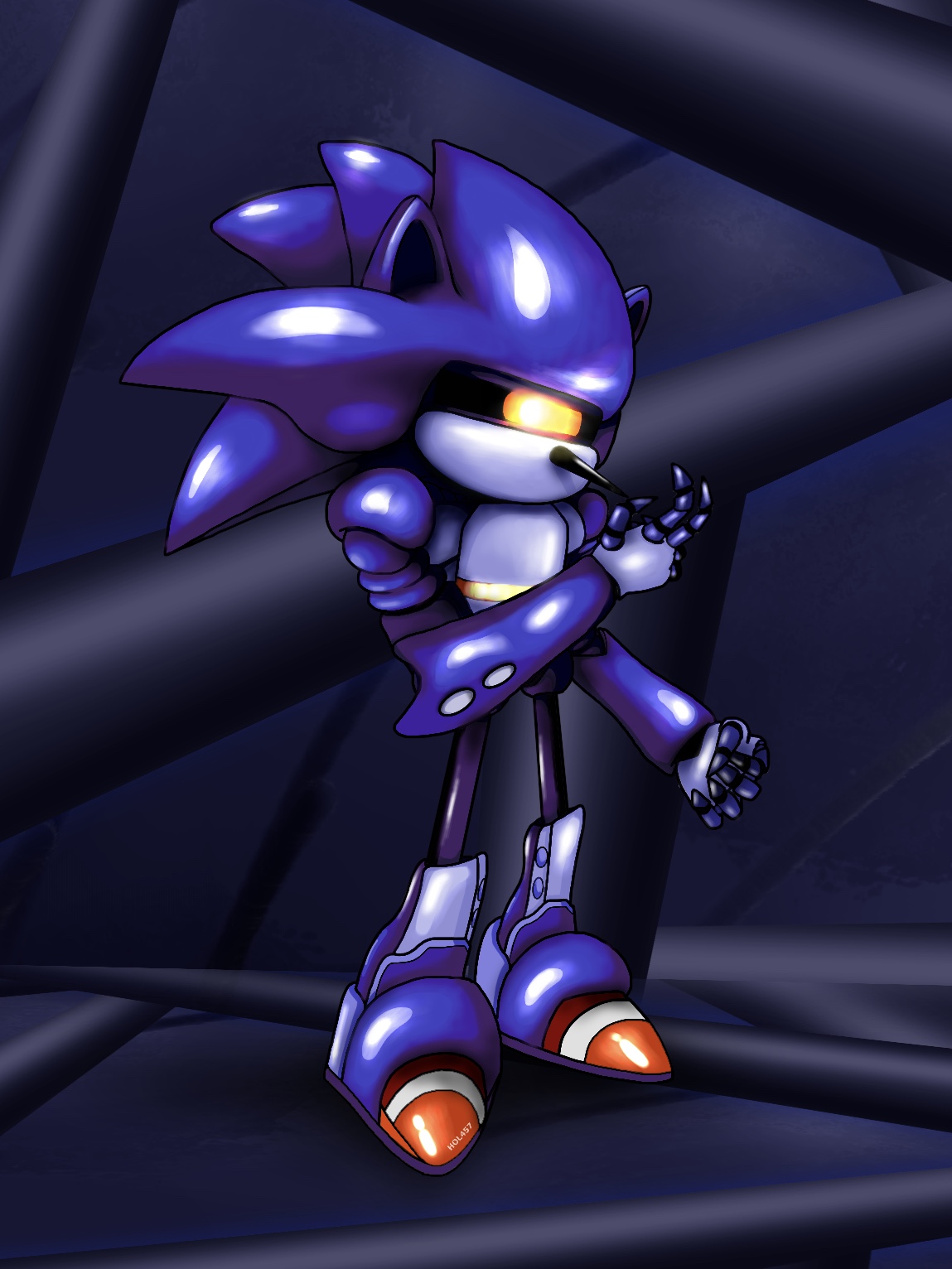 My design Mecha Sonic Mk2 : r/SonicTheHedgehog