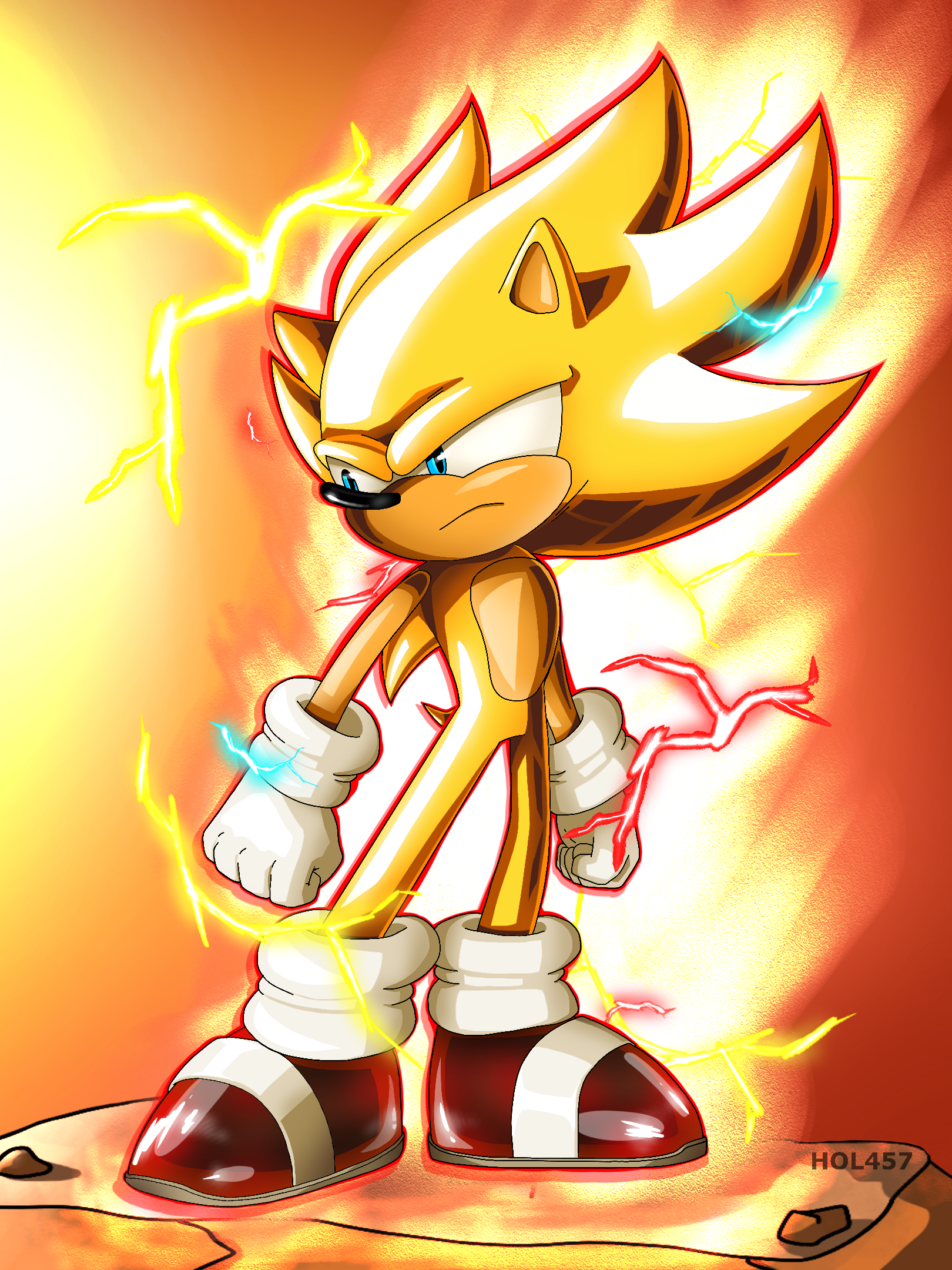 Super Sonic 2 - Sonic Frontiers by ShadowLifeman on DeviantArt