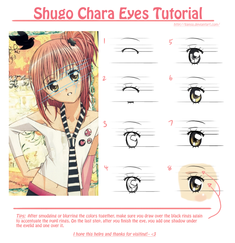 Shugo Chara Eyes Tutorial By Liansa On Deviantart
