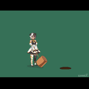 Pixel Animation of vtuber Jempai