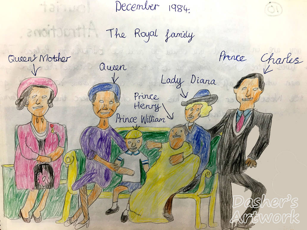 My drawing of the British Royal Family, age 11 by DashersArtwork on ...