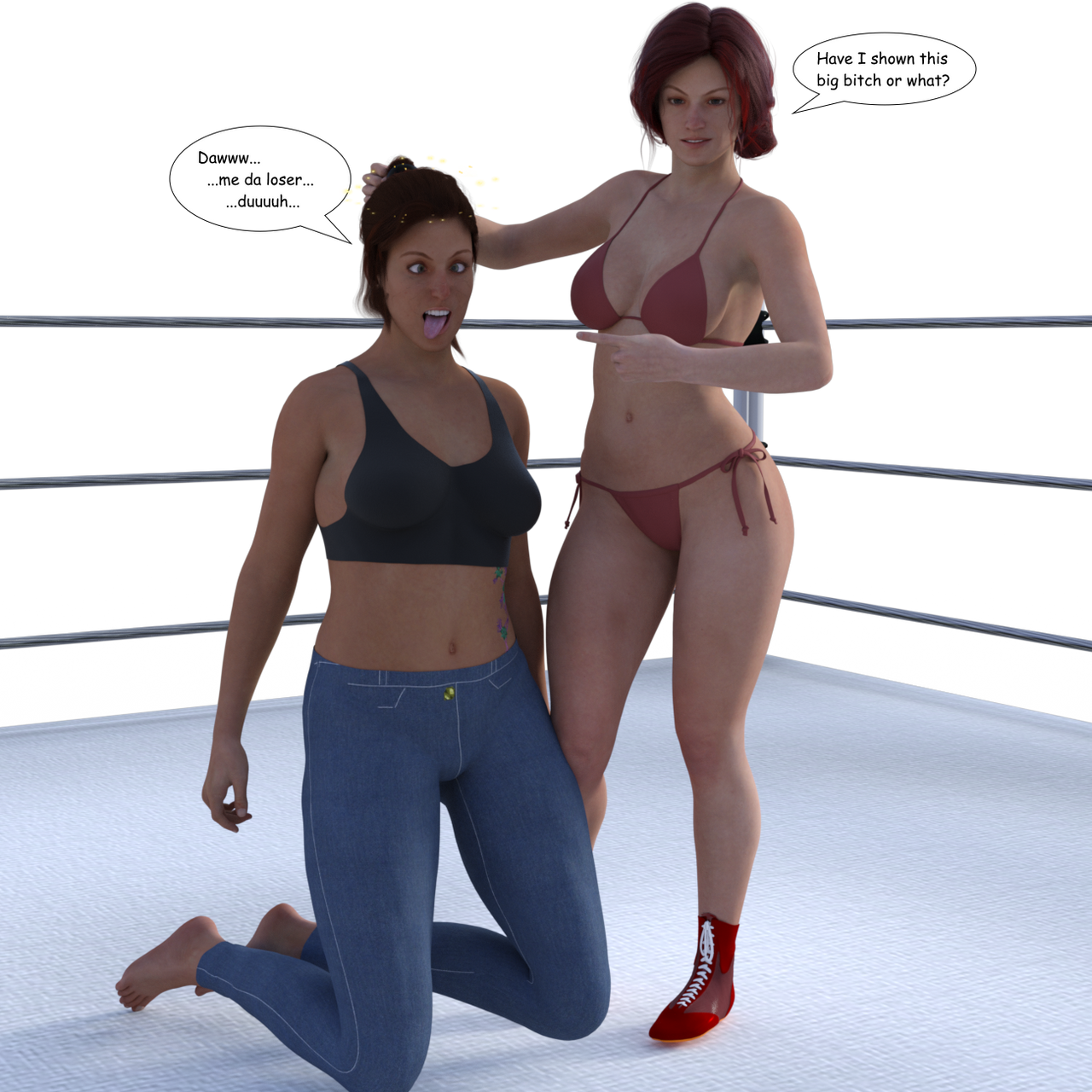 Vanessa is defeated by a random girl