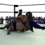Sasha Demonique pinned down