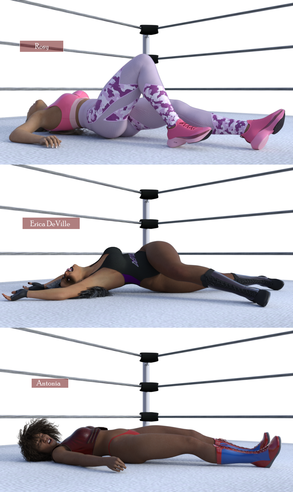 KO poses from AWG girls