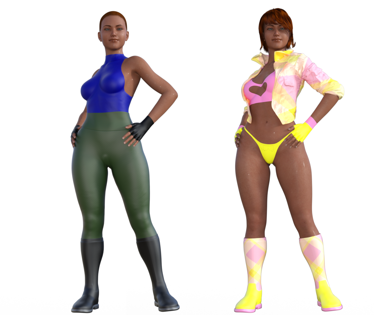 Mandy - regular and alternate outfit