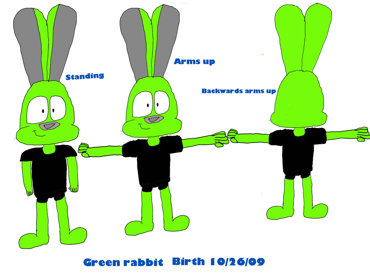 green rabbits body by Gaelsolis13 on DeviantArt