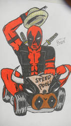 Deadpool On A Go-Kart