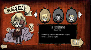 Don't Starve Character - Wakely