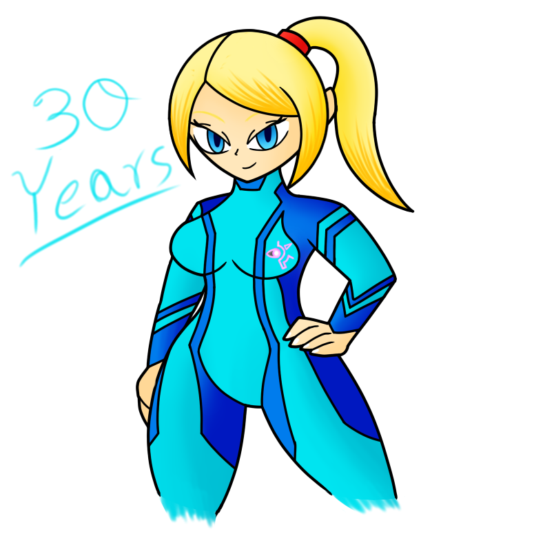 Simple Samus Zero Suit Samus Doodle by SnowmanEX711 on DeviantArt