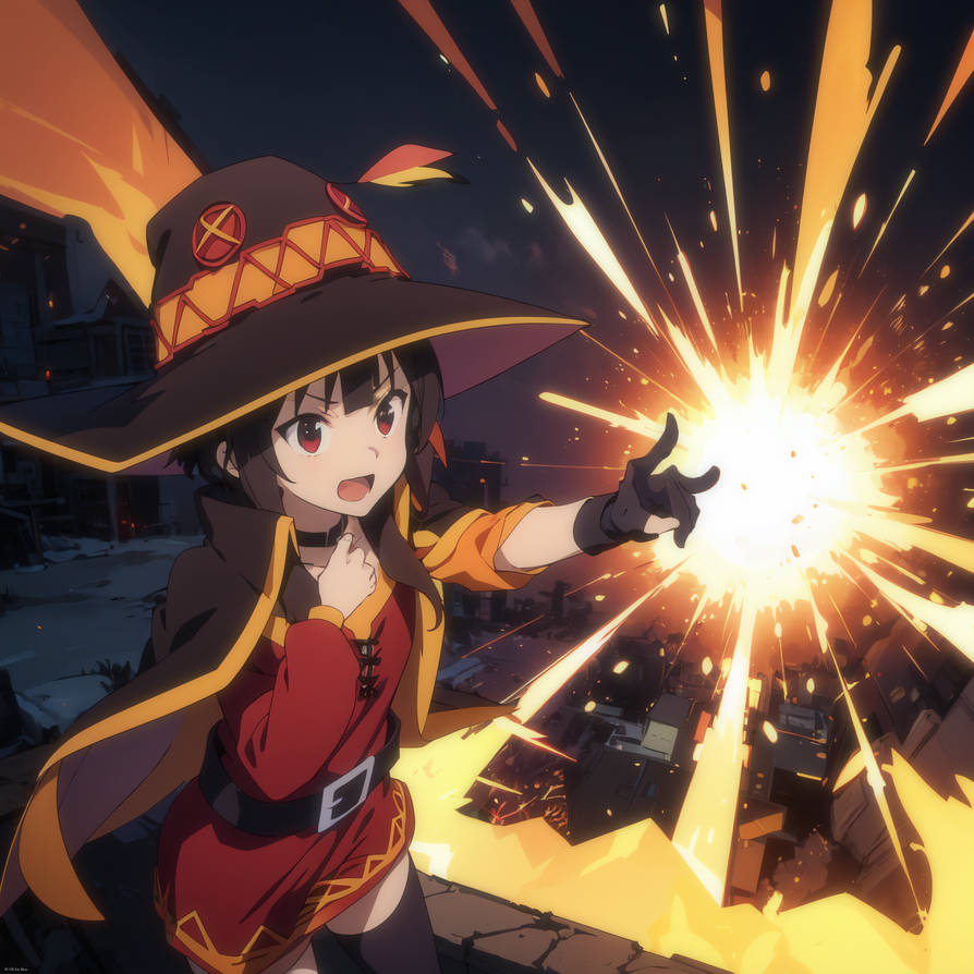 Fall Megumin megumin by snow-AI on DeviantArt