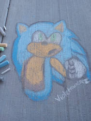 Sonic Chalk art