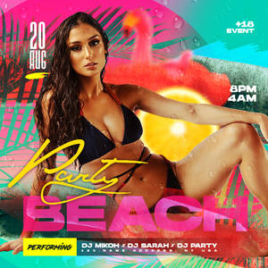 Beach Party Instagram Banner
