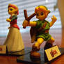 Link and Zelda figures OoT