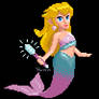 Peach mermaid