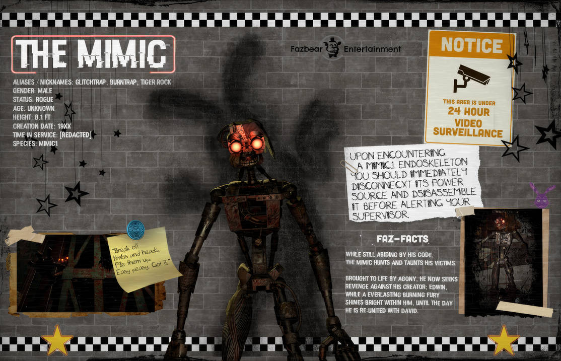 The Mimic - Fazbear Files Description (FNaF) by MarvinC03TLK on DeviantArt