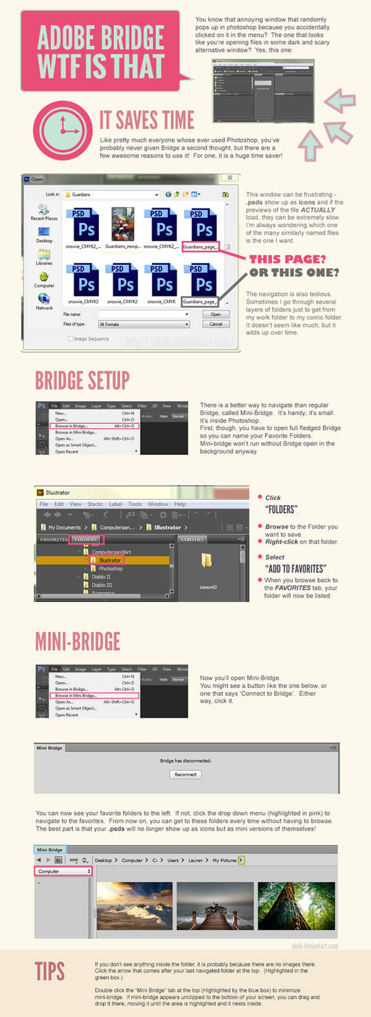 Adobe Photoshop / Bridge Tutorial by akeli on DeviantArt