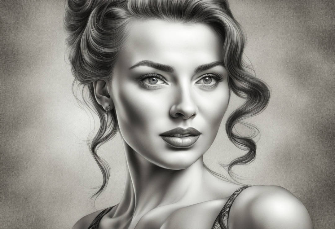 Graphite Rendering Portrait Graphite portrait by w7r4z on DeviantArt