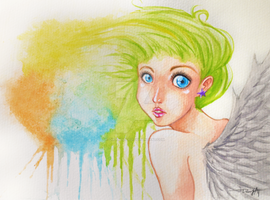 Girl in Watercolors