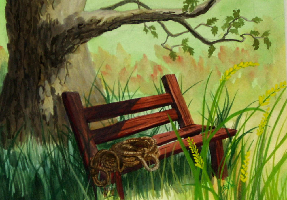 A Shady Bench by beverlywilson on DeviantArt