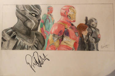 Team Iron Man (Signed drawing)