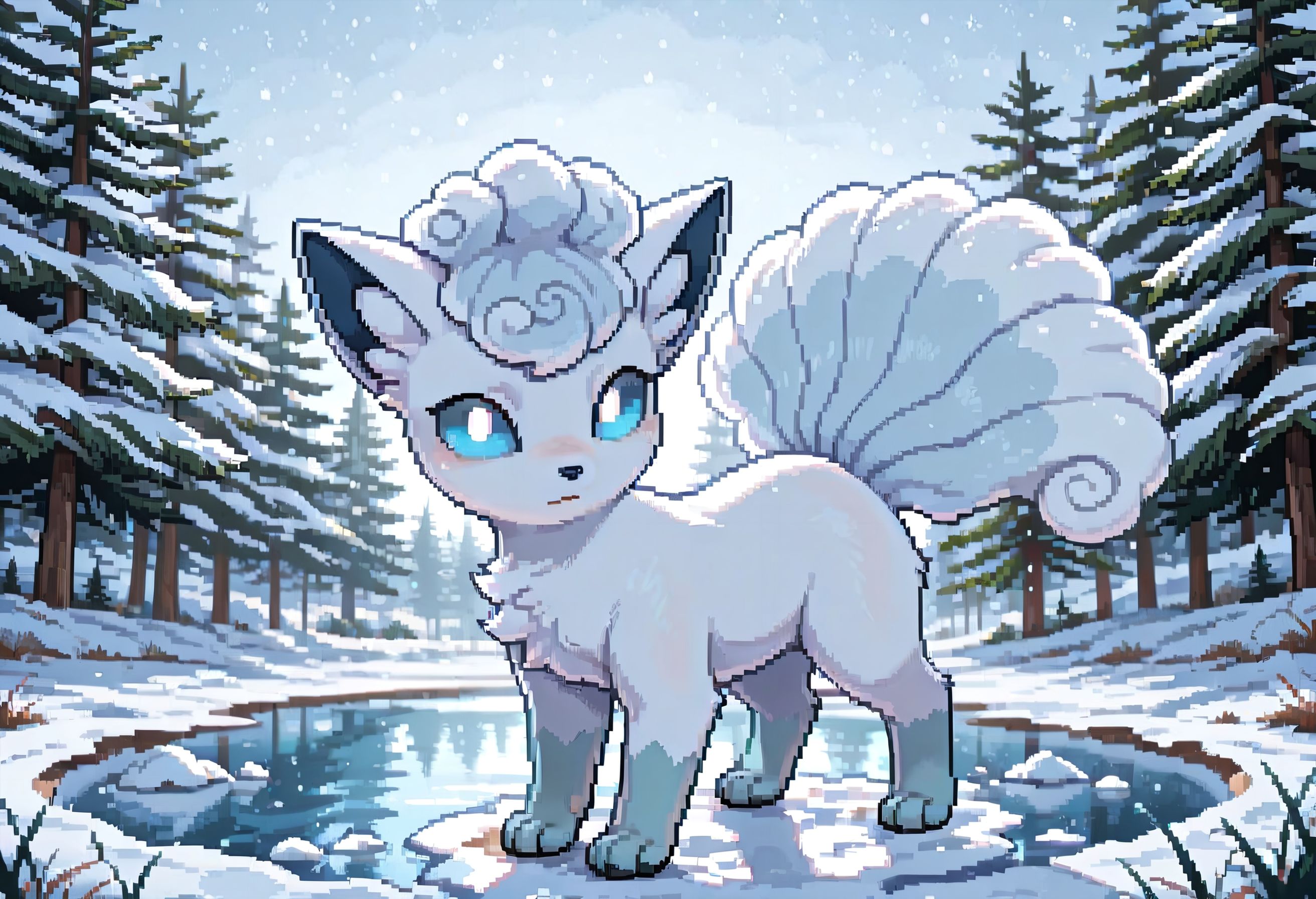 Alolan Vulpix (pixel art) by Samael-AI on DeviantArt