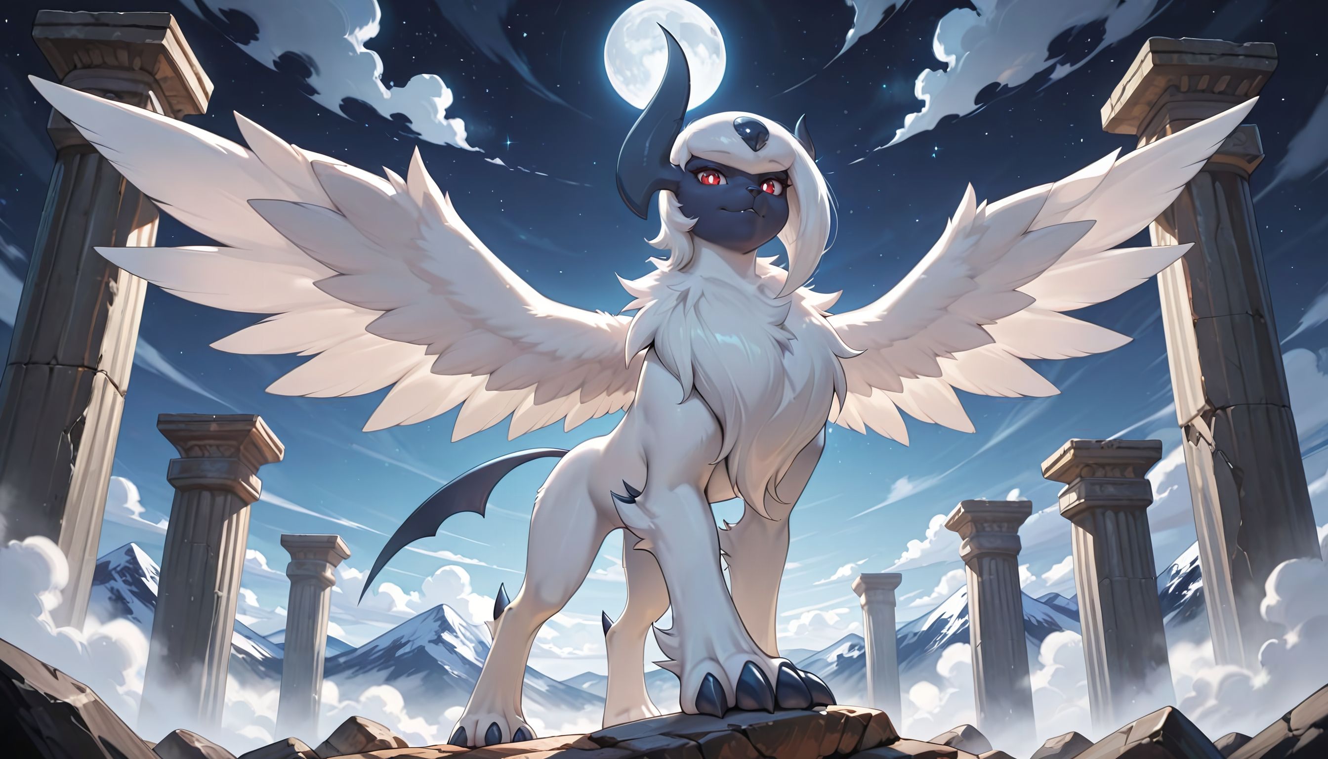 Mega Absol Background Mega Absol by Samael-AI on DeviantArt