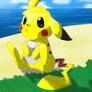 Pikachu on the beach