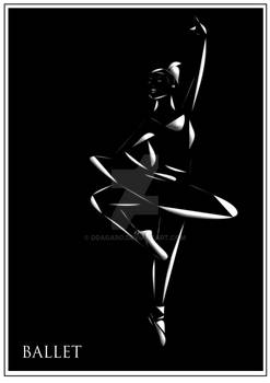 Ballerina. Vector-Flux style