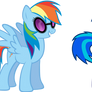 Rainbow Dash and Vinyl Scratch