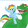 Rainbow's Pet Velociraptor