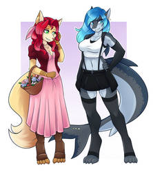 Erika and Rose cosplay