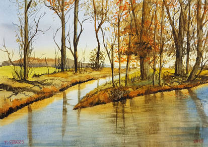 River Fork (watercolor)