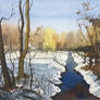 Frosty River II (watercolour)