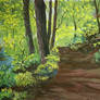 Forest Walk (gouache)