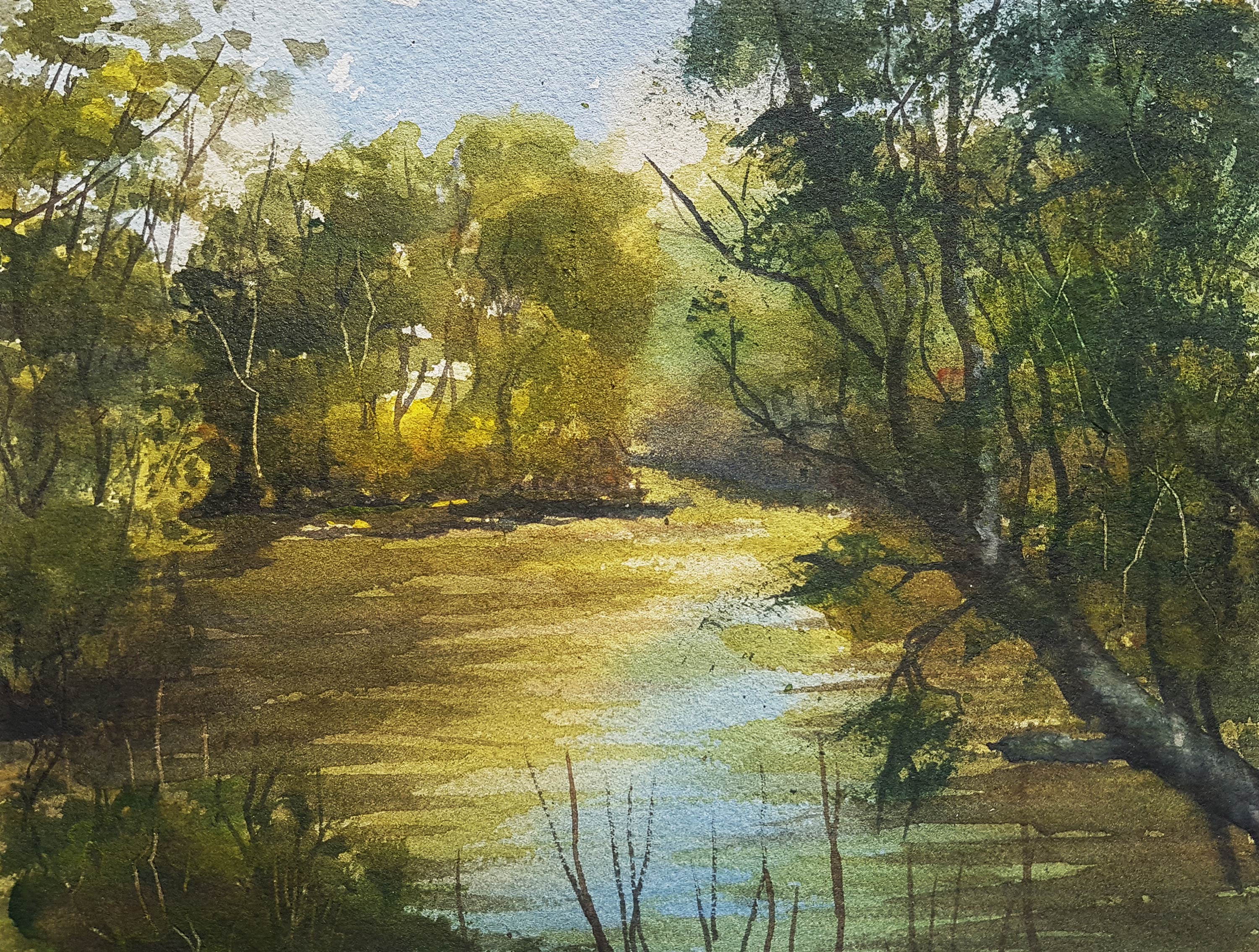 Monrepos Lake (watercolour)